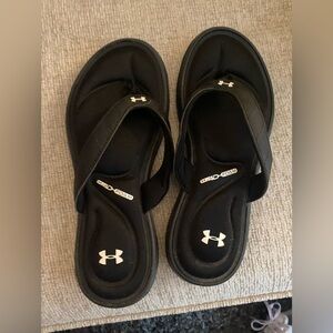 Under Armour Black Slip-On Foam Slide Sandals